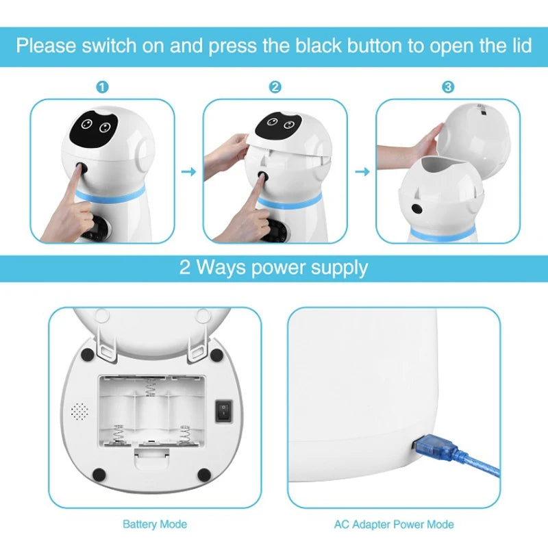 3.5L Automatic Pet Feeder - Smart Food Dispenser for Cats and Dogs with Timer and Stainless Steel Bowl