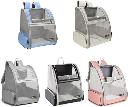 Innovative Bubble Backpack Pet Carrier for Cats and Dogs - Grey
