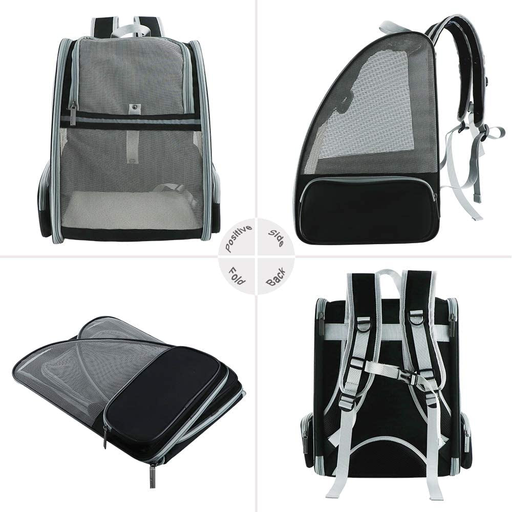 Innovative Bubble Backpack Pet Carrier for Cats and Dogs - Grey