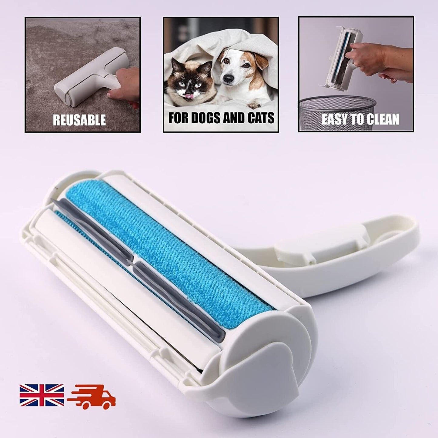 Professional Reusable Pet Hair Remover Roller for Dogs and Cats