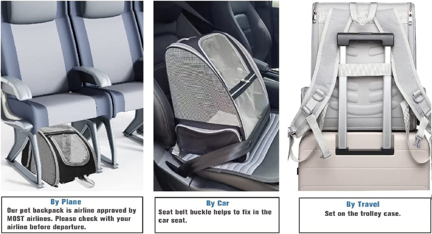 Innovative Bubble Backpack Pet Carrier for Cats and Dogs - Grey