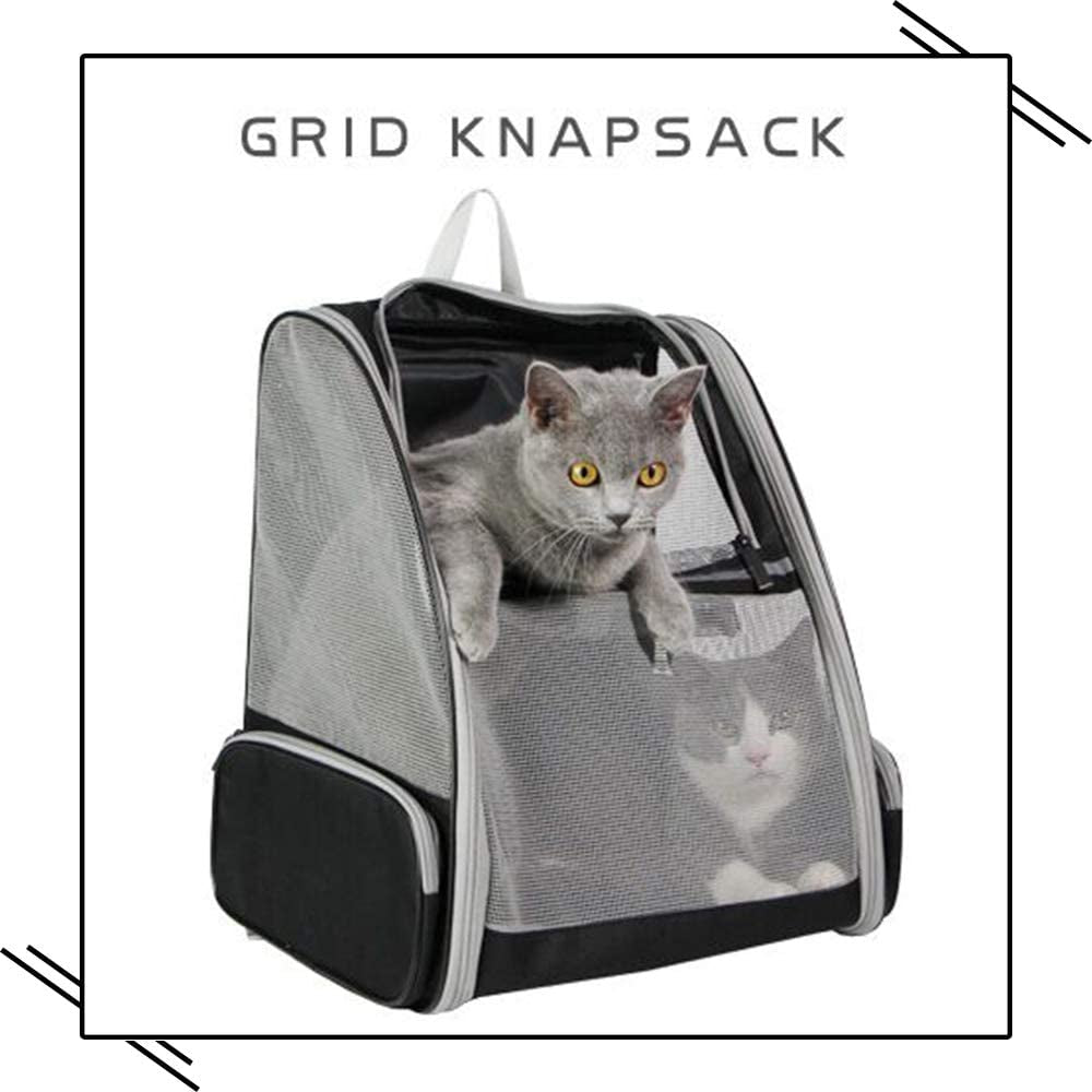 Innovative Bubble Backpack Pet Carrier for Cats and Dogs - Grey